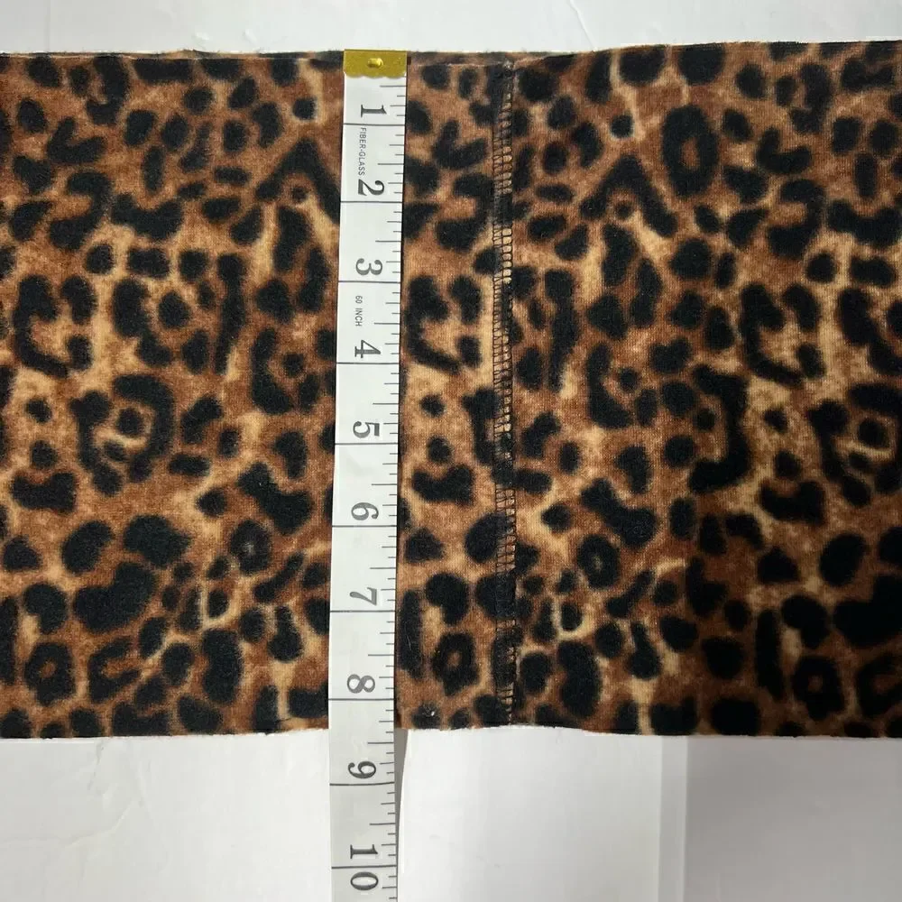 Old Navy Scarf Infinity Brown Tan Black Animal Print